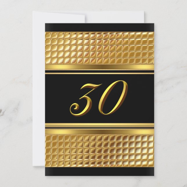 Invitación a la fiesta de cumpleaños número 30 Gol (Anverso)