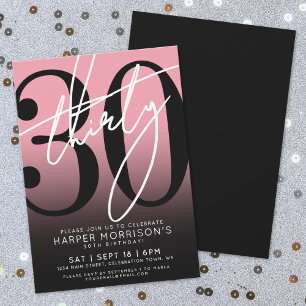 Invitación a la Fiesta de Cumpleaños número 30 Ros