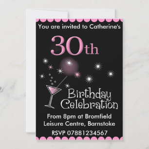 Invitación a la fiesta de cumpleaños número 30 - V