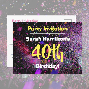 Invitación a la fiesta de cumpleaños número 40