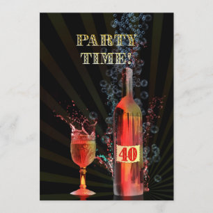 Invitación a la fiesta de cumpleaños número 40