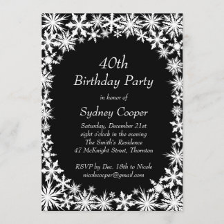 Invitación a la fiesta de cumpleaños número 40 de