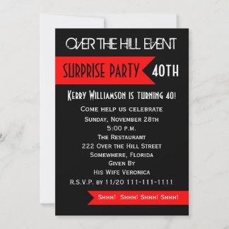 Invitación a la fiesta de cumpleaños número 40 de