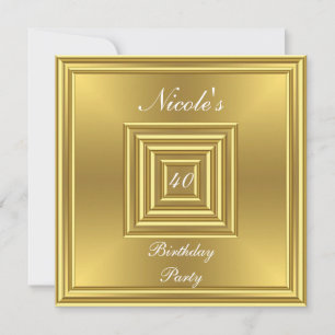 Invitación a la Fiesta de Cumpleaños número 40 de