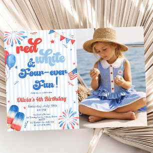 Invitación a la fiesta de cumpleaños número 4 - Fo