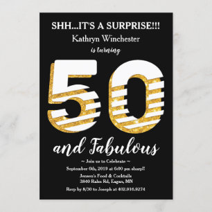 Invitación a la fiesta de cumpleaños número 50