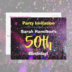 Invitación a la fiesta de cumpleaños número 50