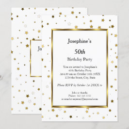 Invitación a la fiesta de cumpleaños número 50 de 