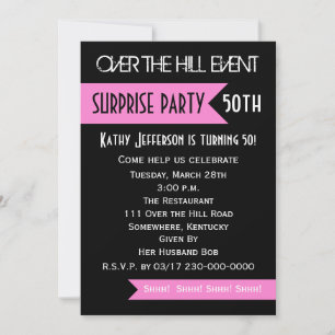 Invitación a la fiesta de cumpleaños número 50 de