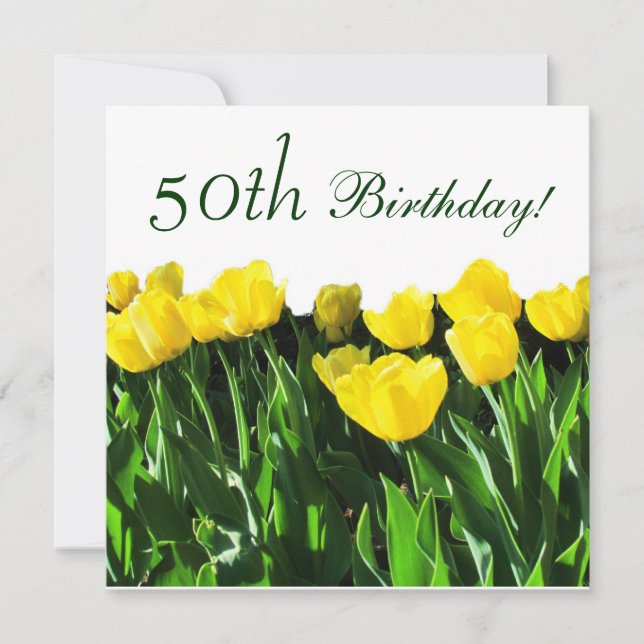 Invitación a la fiesta de cumpleaños número 50 de  (Anverso)