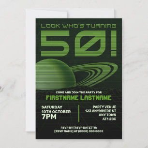 Invitación a la fiesta de cumpleaños número 50 de 