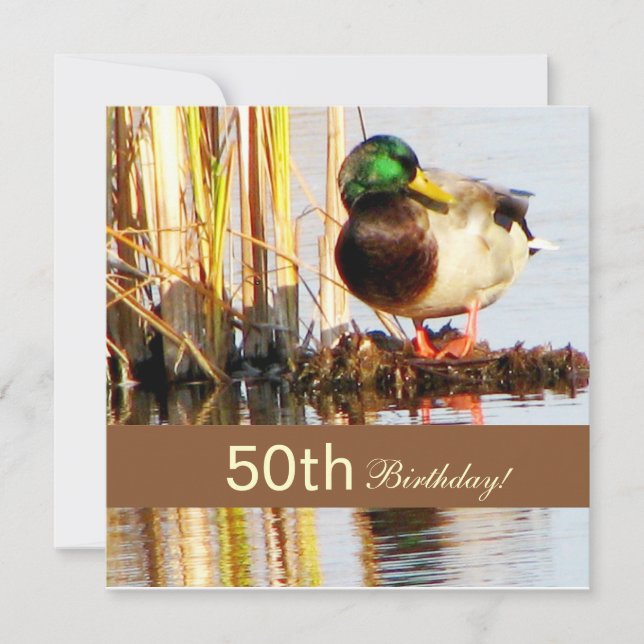 Invitación a la fiesta de cumpleaños número 50 de  (Anverso)