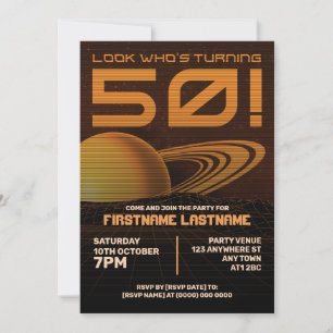 Invitación a la fiesta de cumpleaños número 50 del