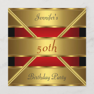 Invitación a la fiesta de cumpleaños número 50 dor