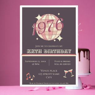 Invitación a la fiesta de cumpleaños número 50 Vin
