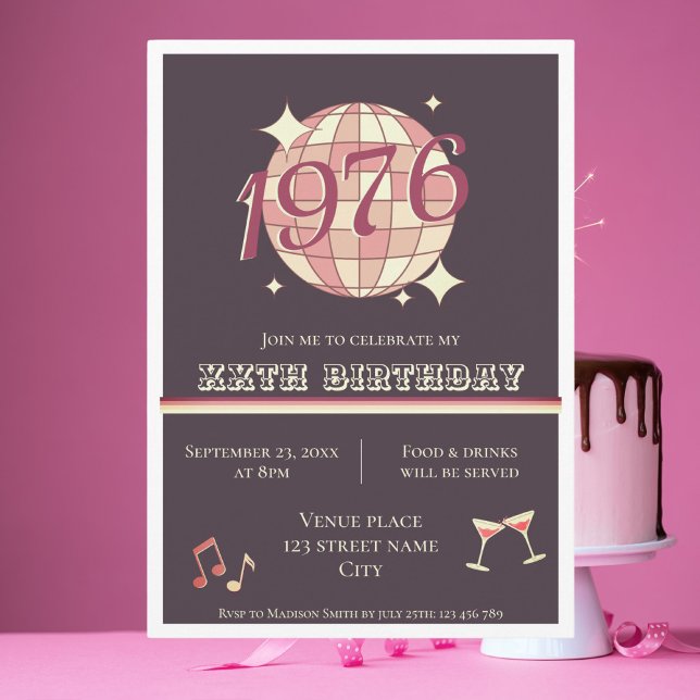 Invitación a la fiesta de cumpleaños número 50 Vin (Subido por el creador)