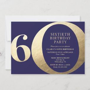 Invitación a la fiesta de cumpleaños número 60
