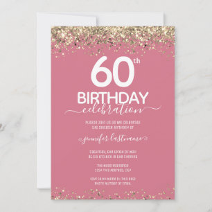 Invitación a la fiesta de cumpleaños número 60 de