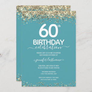 Invitación a la fiesta de cumpleaños número 60 de 