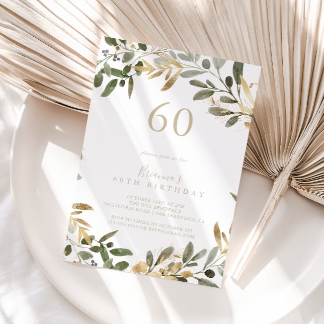Invitación a la fiesta de cumpleaños número 60 de  (Subido por el creador)