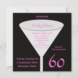 Invitación a la fiesta de cumpleaños número 60 de