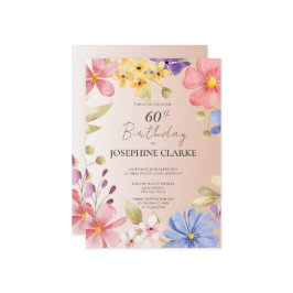Invitación a la fiesta de cumpleaños número 60 de 