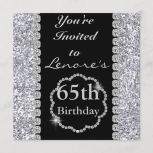 Invitación a la fiesta de cumpleaños número 65
