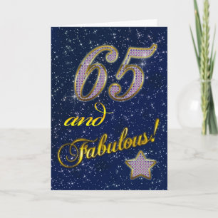 Invitación a la fiesta de cumpleaños número 65