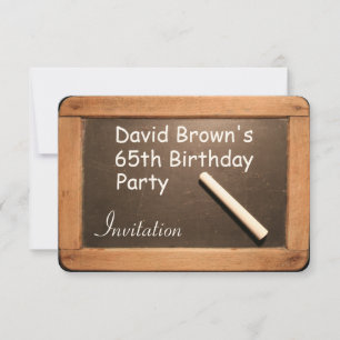 Invitación a la fiesta de cumpleaños número 65