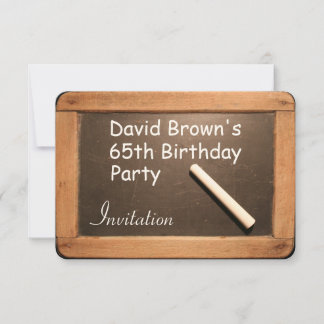 Invitación a la fiesta de cumpleaños número 65