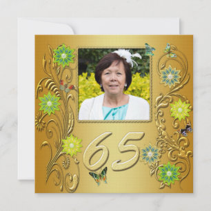 Invitación a la fiesta de cumpleaños número 65 del