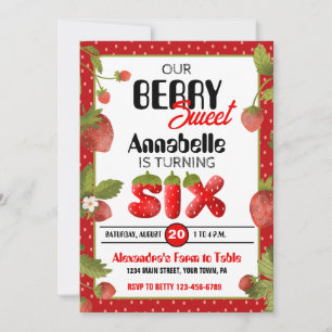 Invitación a la fiesta de cumpleaños número 6 de f