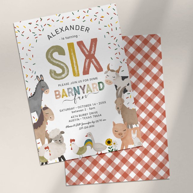 Invitación a la fiesta de cumpleaños número 6 de l (Subido por el creador)