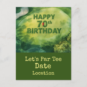 Invitación a la fiesta de cumpleaños número 70 de