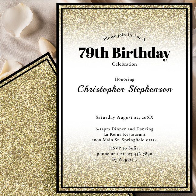Invitación a la fiesta de cumpleaños número 79 en  (Subido por el creador)