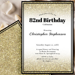 Invitación a la fiesta de cumpleaños número 82 en