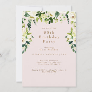 Invitación a la fiesta de cumpleaños número 85 de