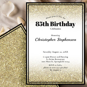 Invitación a la fiesta de cumpleaños número 85 en 