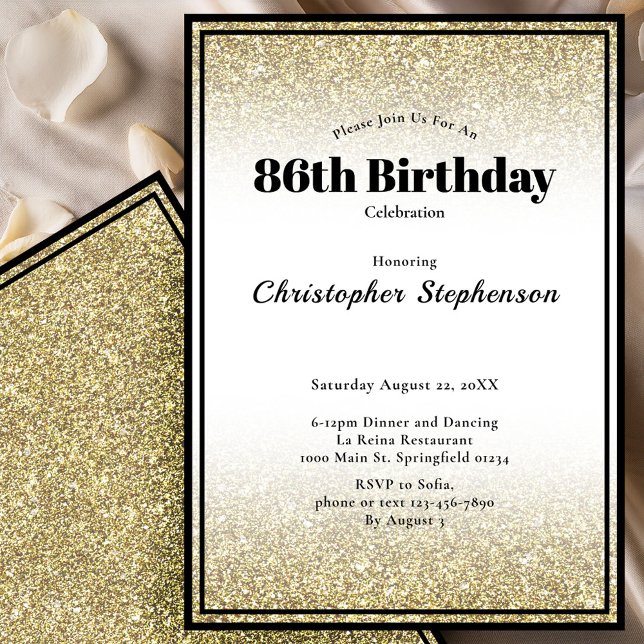 Invitación a la fiesta de cumpleaños número 86 en  (Subido por el creador)
