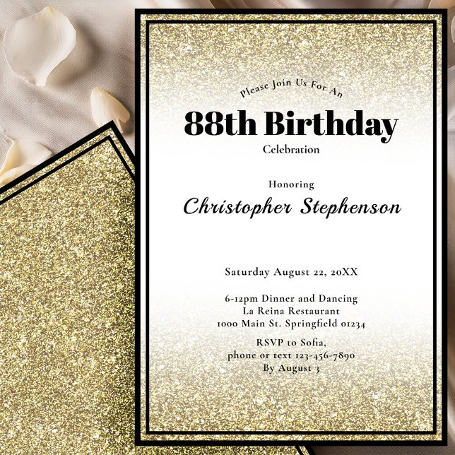 Invitación a la fiesta de cumpleaños número 88 en  (Subido por el creador)