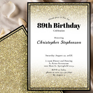 Invitación a la fiesta de cumpleaños número 89 en