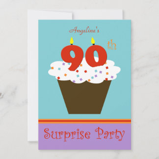 Invitación a la fiesta de cumpleaños número 90 de 