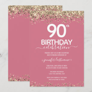 Invitación a la fiesta de cumpleaños número 90 del