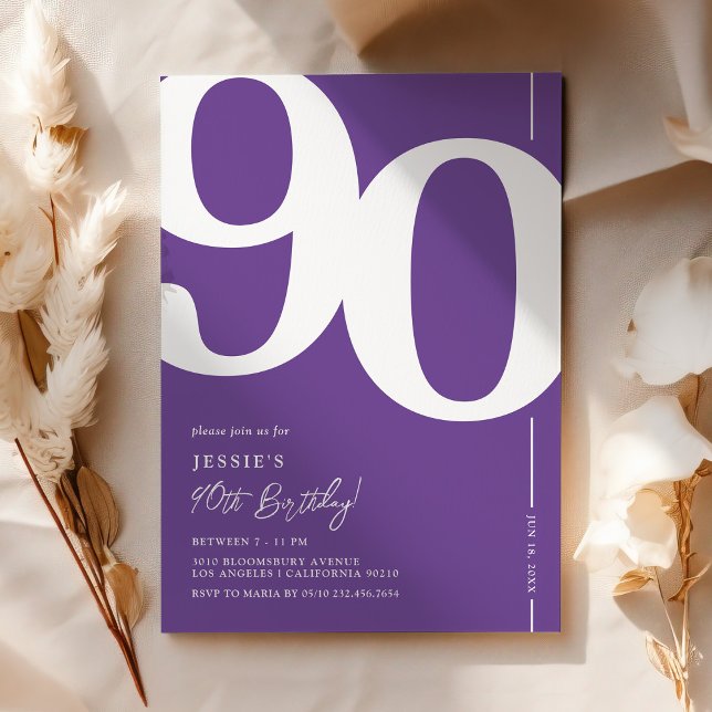 Invitación a la fiesta de cumpleaños número 90 Pur (Subido por el creador)