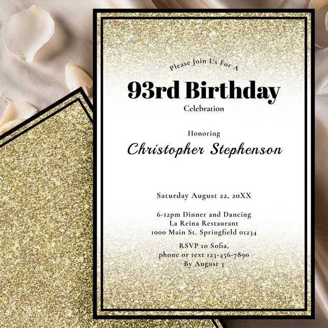 Invitación a la fiesta de cumpleaños número 93 en  (Subido por el creador)