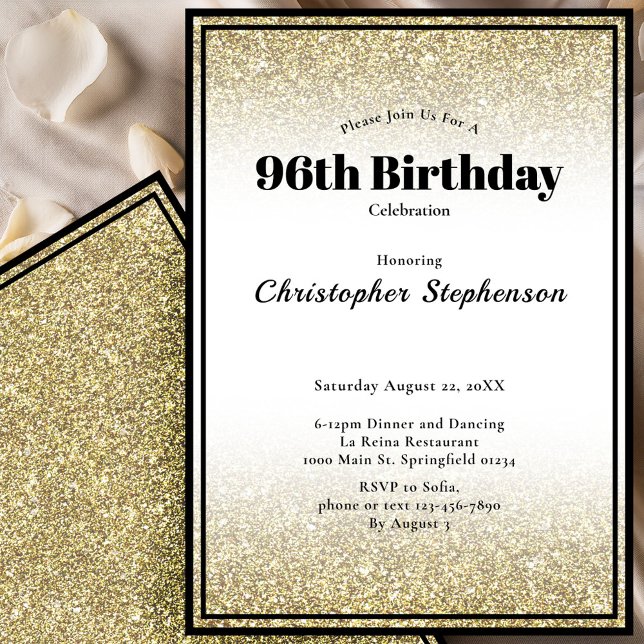 Invitación a la fiesta de cumpleaños número 96 en  (Subido por el creador)