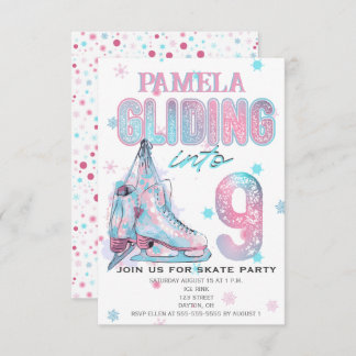 Invitación a la fiesta de cumpleaños número 9 de p