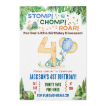 Invitación a la Fiesta de Cumpleaños número cuatro