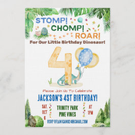 Invitación a la Fiesta de Cumpleaños número cuatro