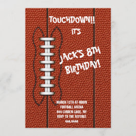 Invitación a la fiesta de cumpleaños para deportes